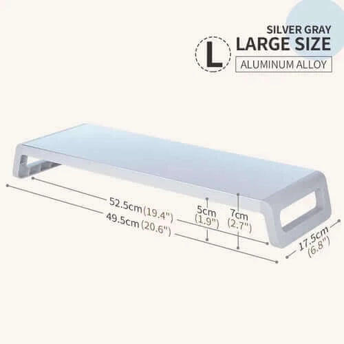 Metal Computer Monitor Stands for Desk | Stable Monitor Organizer Riser.