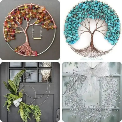 2-20pcs Big Dream Catcher Circle Rings Craft 35-250mm Metal Rings For Dream Catchers Hoops Hanging DIY Connectors Accessories