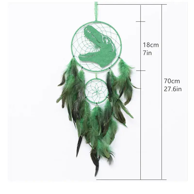 Animals Dinosaur Dream Catchers Wall Decor for Kids Children Room Cute Crocodile Horse Catcher Hanging Ornament Home Accessories