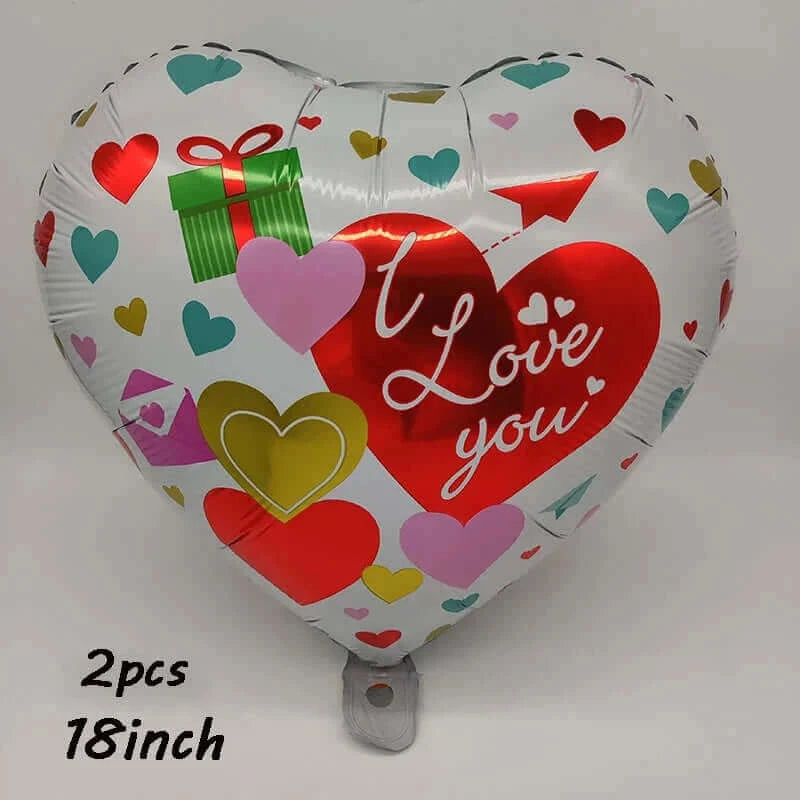 I Love You Kiss Me Lips Love Foil Balloon For Valentines Day Decoration Wedding Anniversary Inflatable Balloon Birthday Gifts