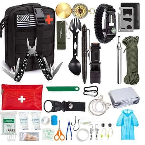 Camping Gear First Aid Kit Professional Survival Kit Gear Hunting