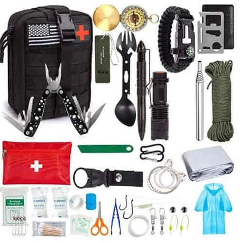 Camping Gear First Aid Kit Professional Survival Kit Gear Hunting.