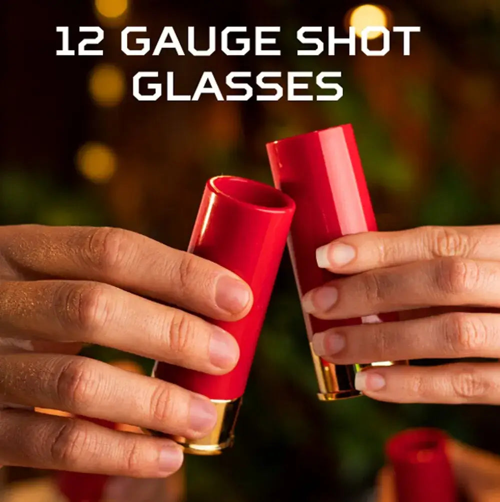 4Pcs/Set Plastic 12 Gauge Shell Shotgun Shot Glasses Drinking Cup for