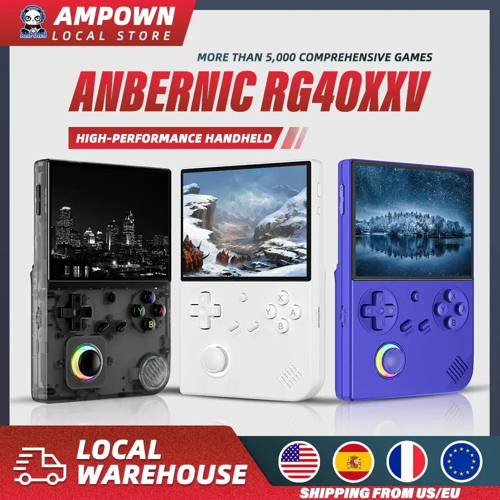 ANBERNIC RG 40XXV 4.0inch IPS Screen Retro Handheld Game Console Video Player  Linux 5G WIFI Bluetooth 256G 300+ PSP Games Gift