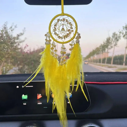 crystal dream catcher car pendant