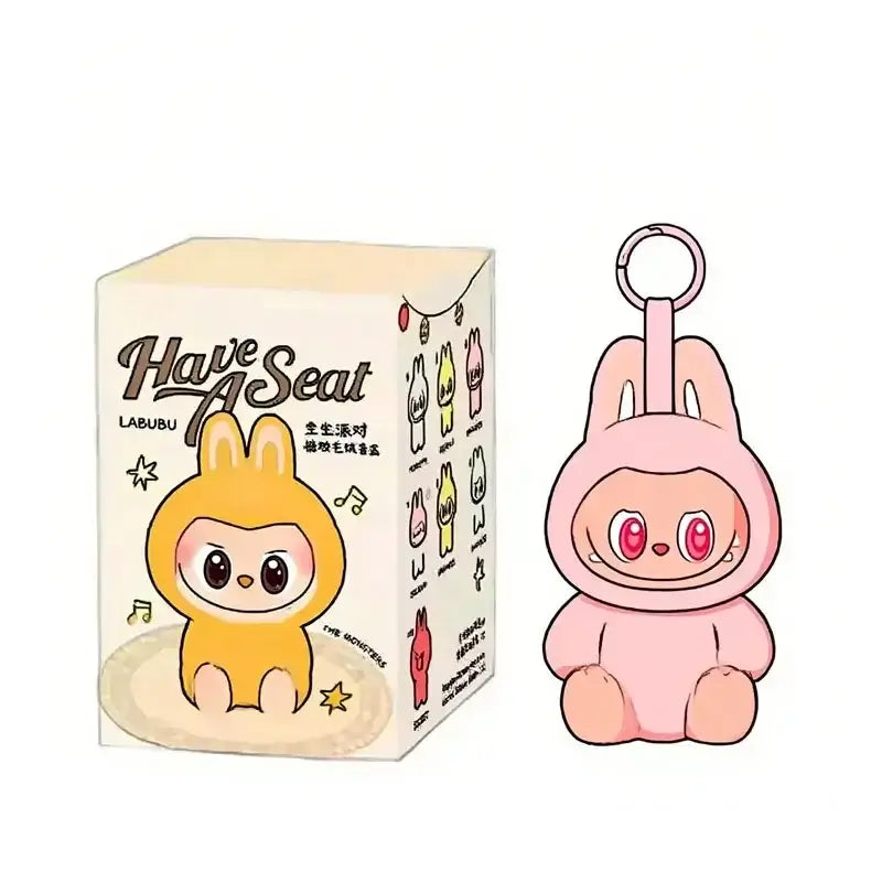 Cute 2abb Sit Party Series Surprise Blind Box Plush Vinyl Doll Replica Toy Keychain Collection Decoration Birthday Gift