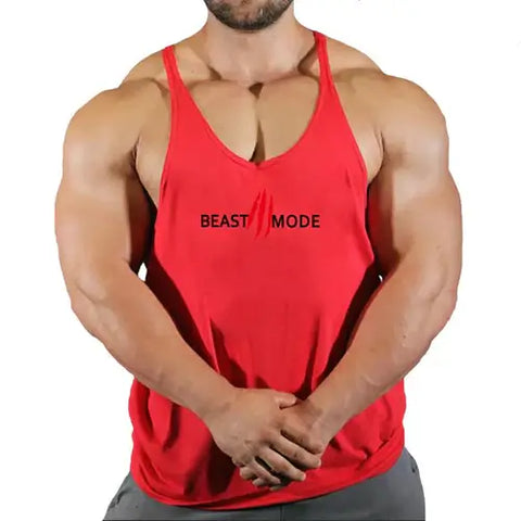 Brand Vest Muscle Fashion Gym Mens Back Tank Top Sleeveless Stringer.