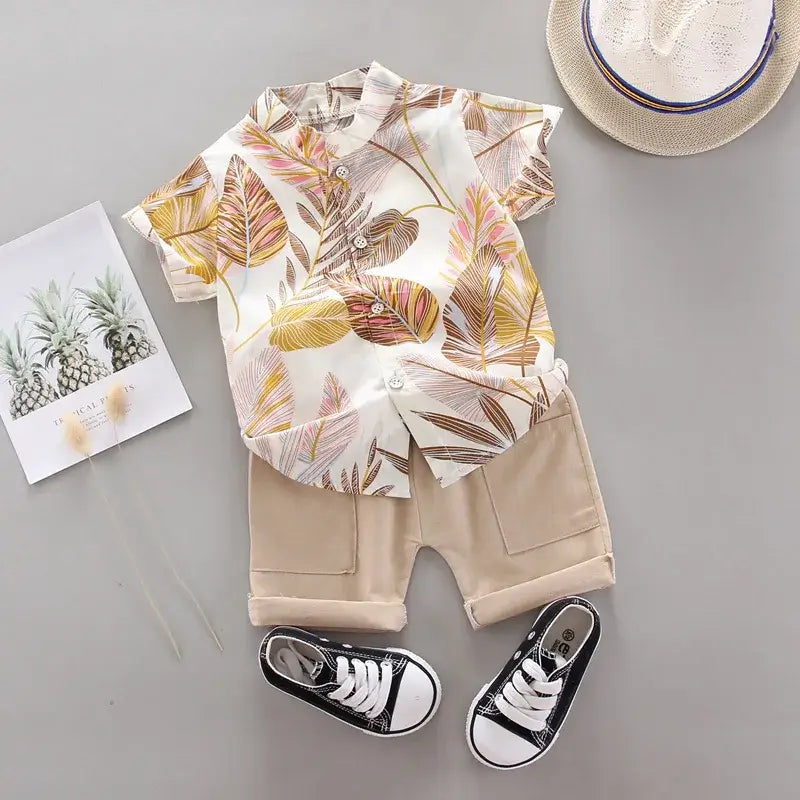 2PCS Baby Clothing Set for Boys - Summer Casual Outfit