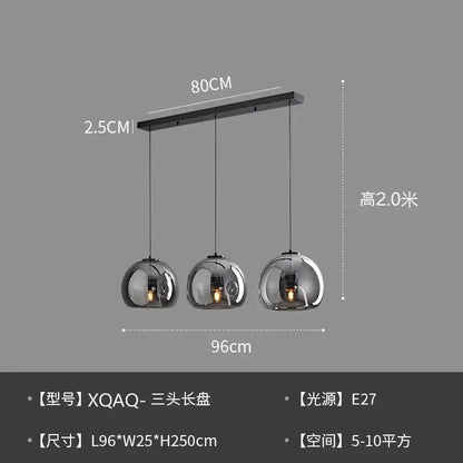 Modern Glass Globe Pendant &amp; Ceiling Light