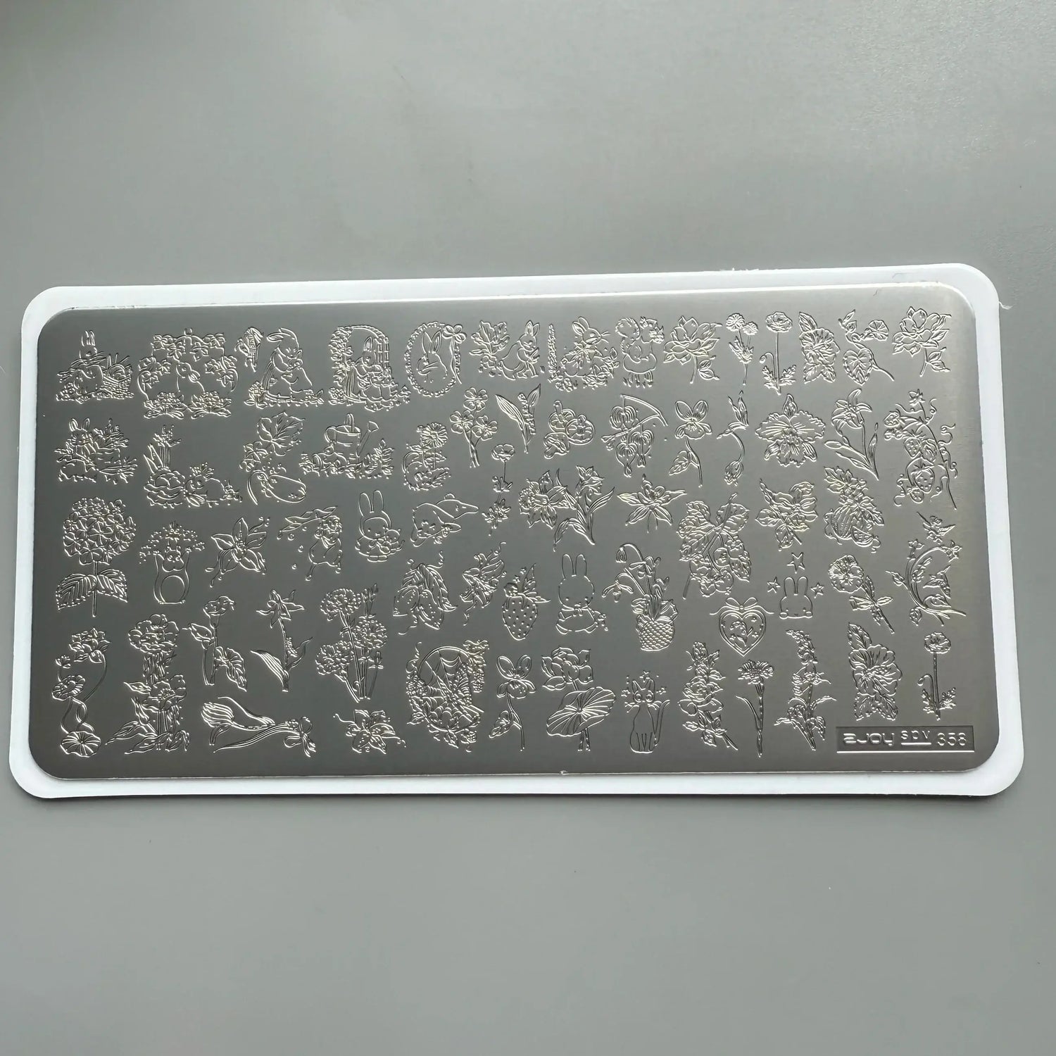 XMQ Nail Art Stamping Plates - Floral &amp; Line Designs