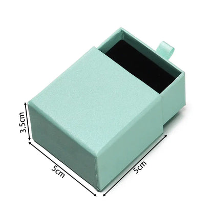 Creative Drawer Jewelry Packaging Box Necklace Ring Earing Bracelet Storage Organizer Display Stand Solid Color Paper Gift 2030