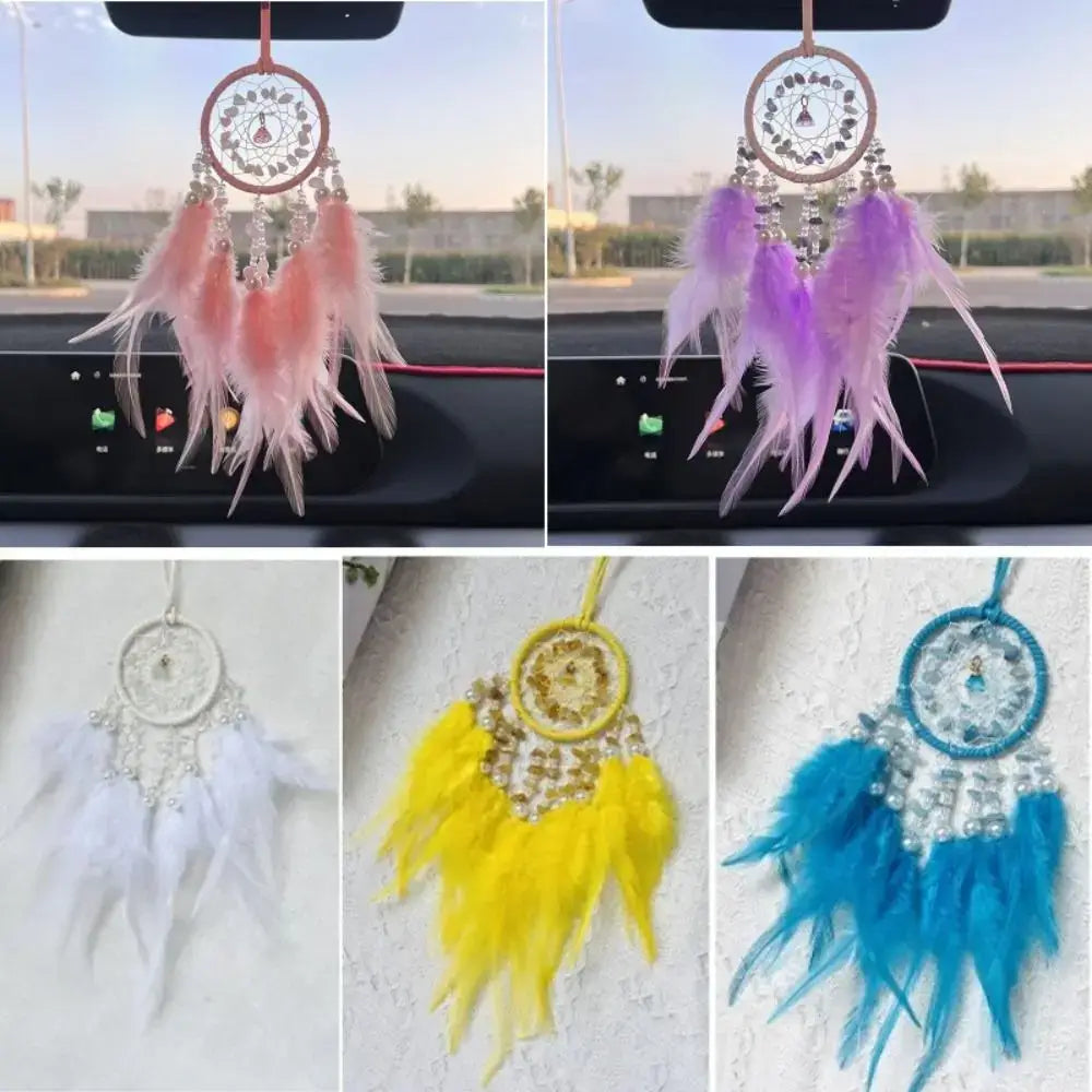 crystal dream catcher car pendant