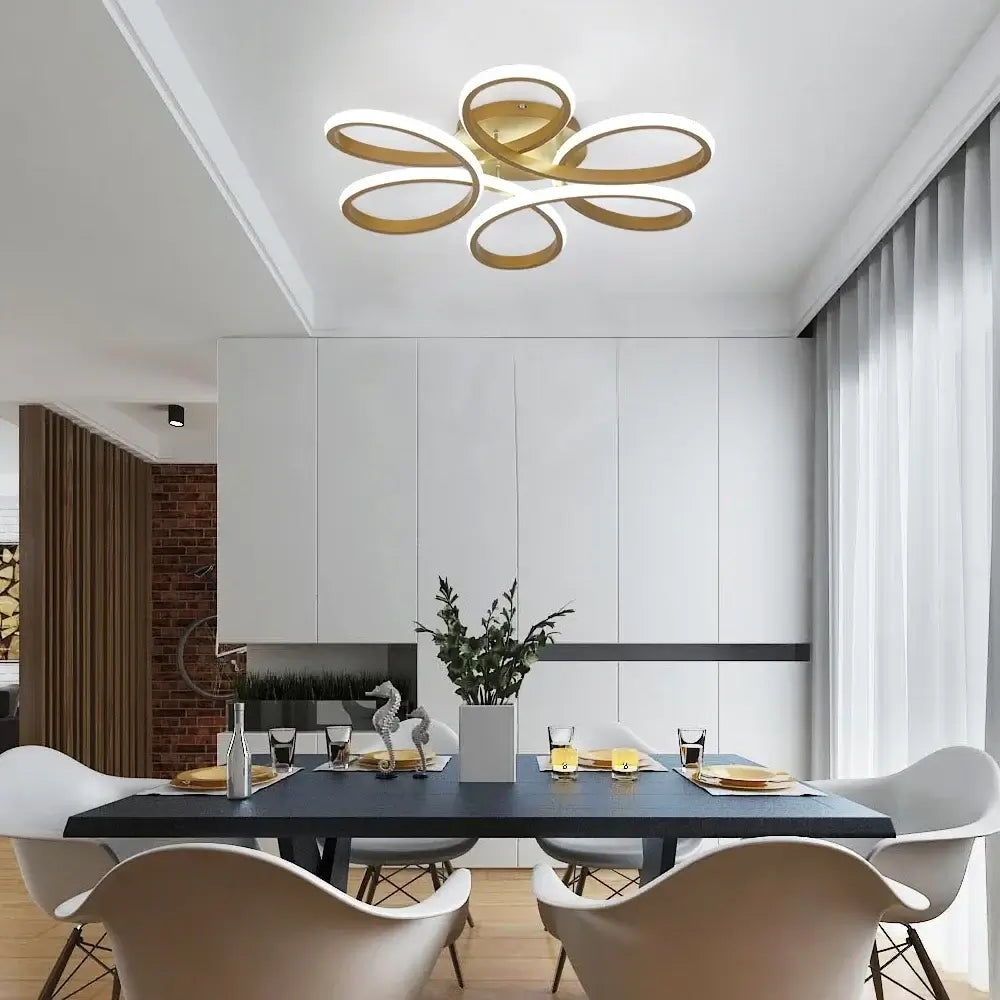 Vinilky Dimmable LED Ceiling or Pendant Light, Black or Gold