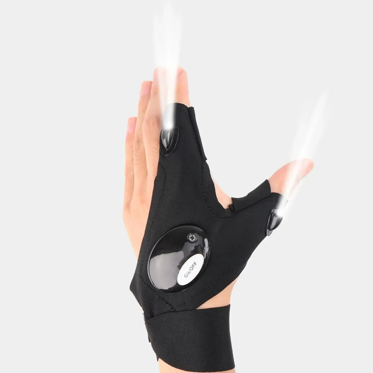 LED Fingerless Gloves for Fishing and Nighttime Tasks