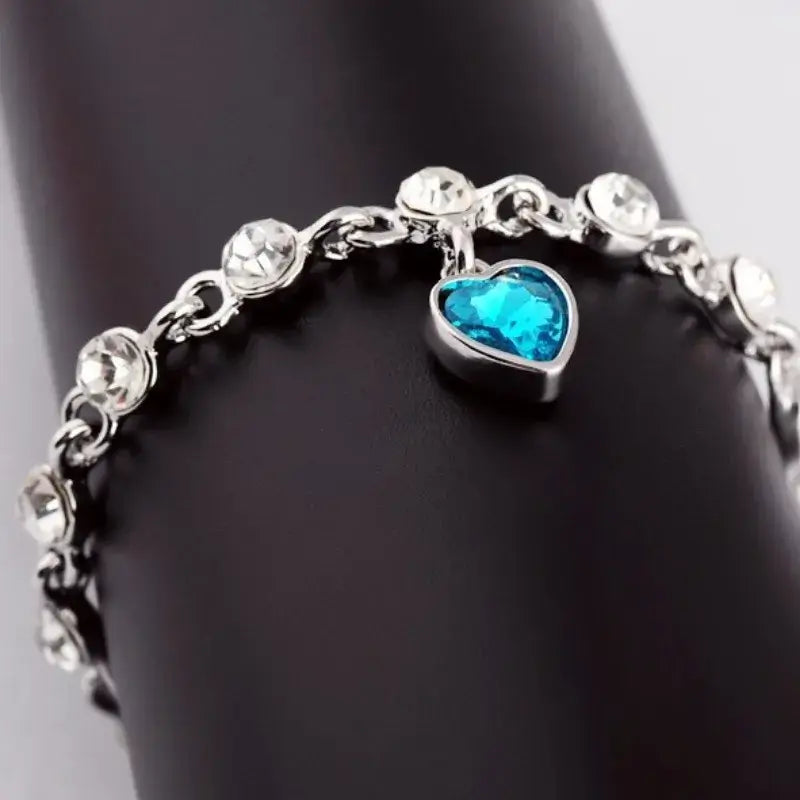Zhenrong Foreign Trade Hot-selling Fashion High-quality Crystal Romantic Love Bracelet Women&