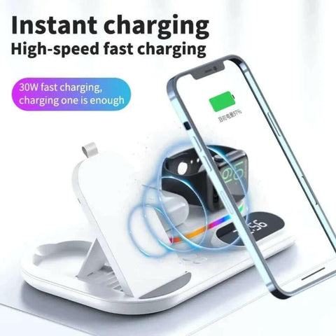 4 in 1 LED Wireless Charging Station.