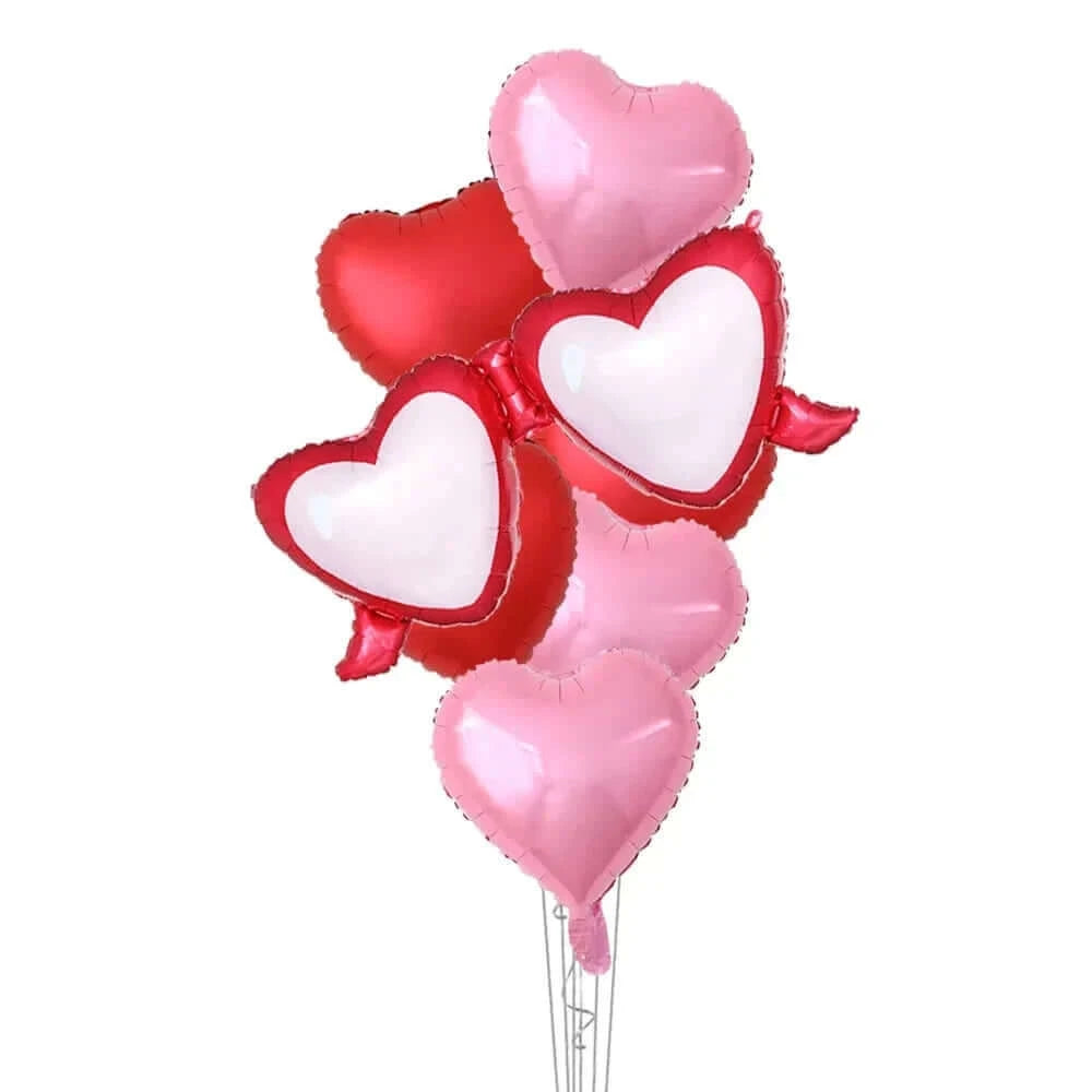 Happy Valentine’s Day Love Red Heart Bear Foil Balloons Wedding Anniversary Party Supplies Birthday Gift Home Outdoor Decoration