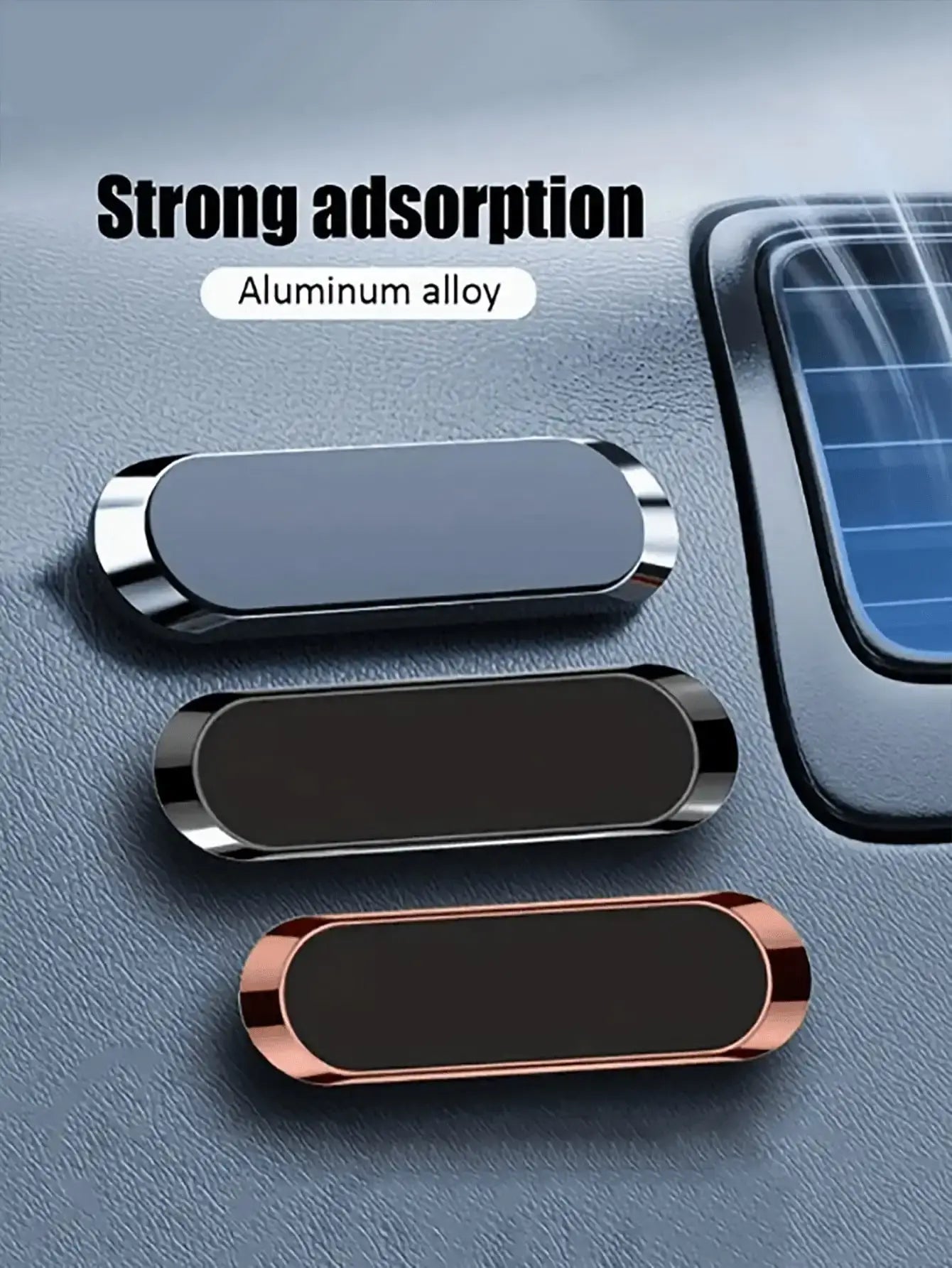 Magnetic Metal Phone Holder, Car Phone Mount, Universal Magnetic Phone Holder Stick-On, Suitable For All Smartphones