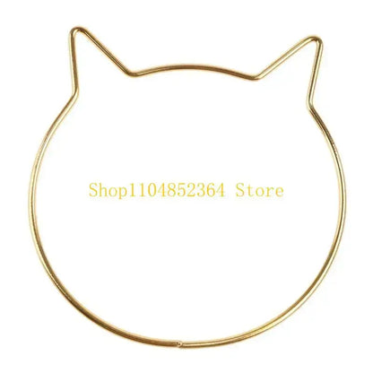 652F Dream Catcher Metal Hoops Irregular Cloud Animal DIY Macrame Iron Ring