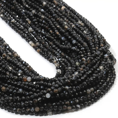 2 3 4mm Faceted Tiny Beads Natural Aquamarine Lapis Lazuli Tourmaline Amethyst Stone Beads for Jewelry Making 2030