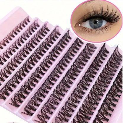 Cluster Lashes 240pcs – 40D Mixed Lengths 9–16mm | Ultra-Natural, Soft &amp; Light | Reusable | Beginner-Friendly