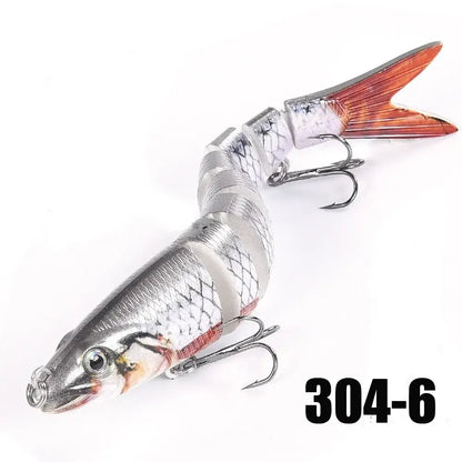 Multi-Jointed Slow-Sinking Swimbait Fishing Lure
