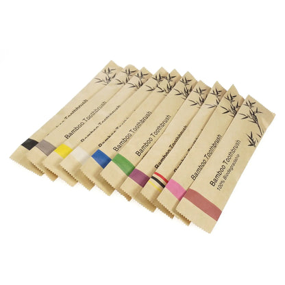Kids’ Bamboo Toothbrushes with Soft Bristles, 15 or 30 Pack