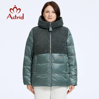 Astrid 2023 Winter Women's Jacket Plus Size Parkas Women Clothing Faux.