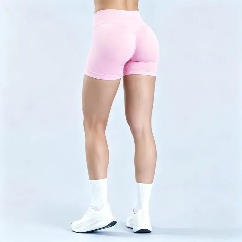 HISTELLO Women’s Seamless Scrunch Workout Shorts