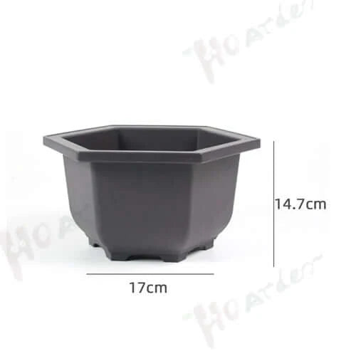 Training Pots With Tray Plastic Bonsai Plants Pot Square For Flower.