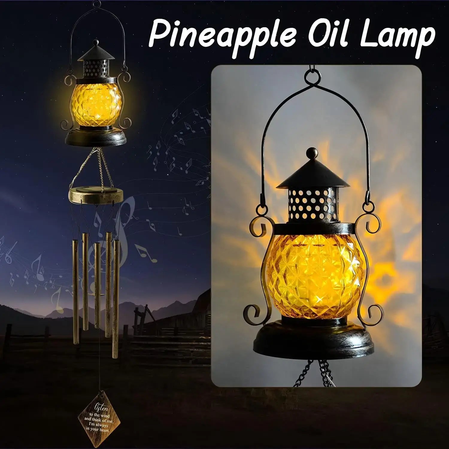 Glowing Crackle Glass Solar Wind Chimes Waterproof LED Outdoor Wind Bells Unique Garden Decorative Gifts