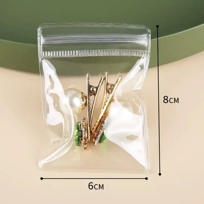 10/20/30/50pcs Jewelry Organizer Pouch Bags Transparent PVC Anti-Oxidation Earring Pendant Necklace Bracelet Storage Holder 2035