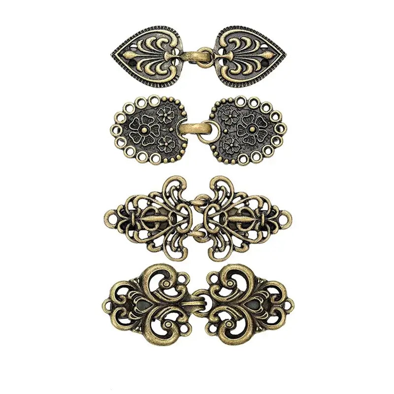 Set Vintage Sweater Duck Clip Cape Cloak Fastener for Dress Shirt Cardigan Shawl Collar Clasp Back Cinch Clip for Women Clothing
