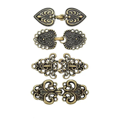 Set Vintage Sweater Duck Clip Cape Cloak Fastener for Dress Shirt Cardigan Shawl Collar Clasp Back Cinch Clip for Women Clothing