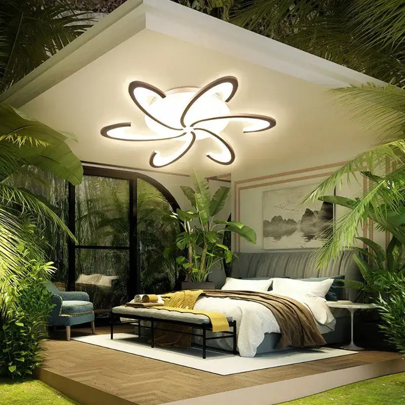 VETRULUS Flower LED Ceiling Light, 6-Leaf Design