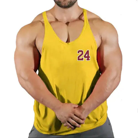 Sport Brand Vest Muscle Gym Mens Back Tank Top Sleeveless Stringer.