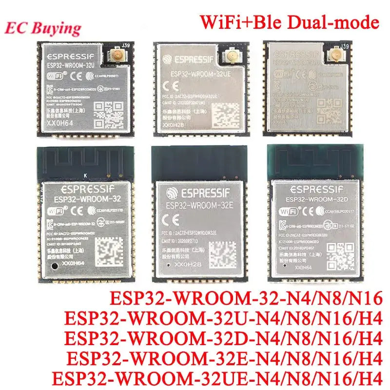ESP32-WROOM-32 ESP32 WROOM ESP-32 4MB 8MB 16MB Dual Core WiFi Wireless BLE MCU Module ESP32-WROOM-32 -32UE -32U -32E -32D