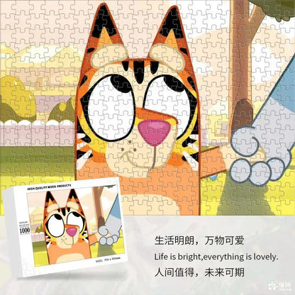 Bluey Cartoon Anime Puzzle Collection 70-1000 Pieces Educational &amp; Fun Holiday Gift Suitable for Adults &amp; Children Boxed Puzzle