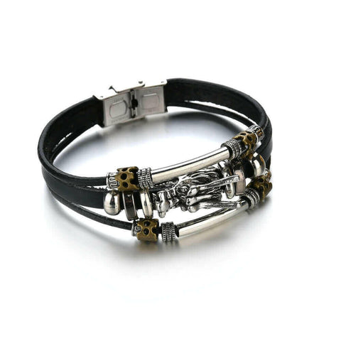 Mens Modern Multilayered Bracelet.