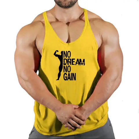 Brand Vest Muscle Sleeveless Singlets Fashion Workout Sports Shirt.