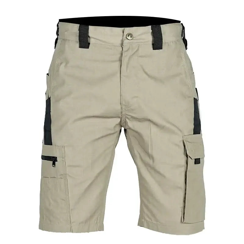 Mens Cargo Shorts Summer Tactical Cropped Trousers Outdoor Waterproof Multi-pocket Bermudas Pants Camo Ripstop Hiking