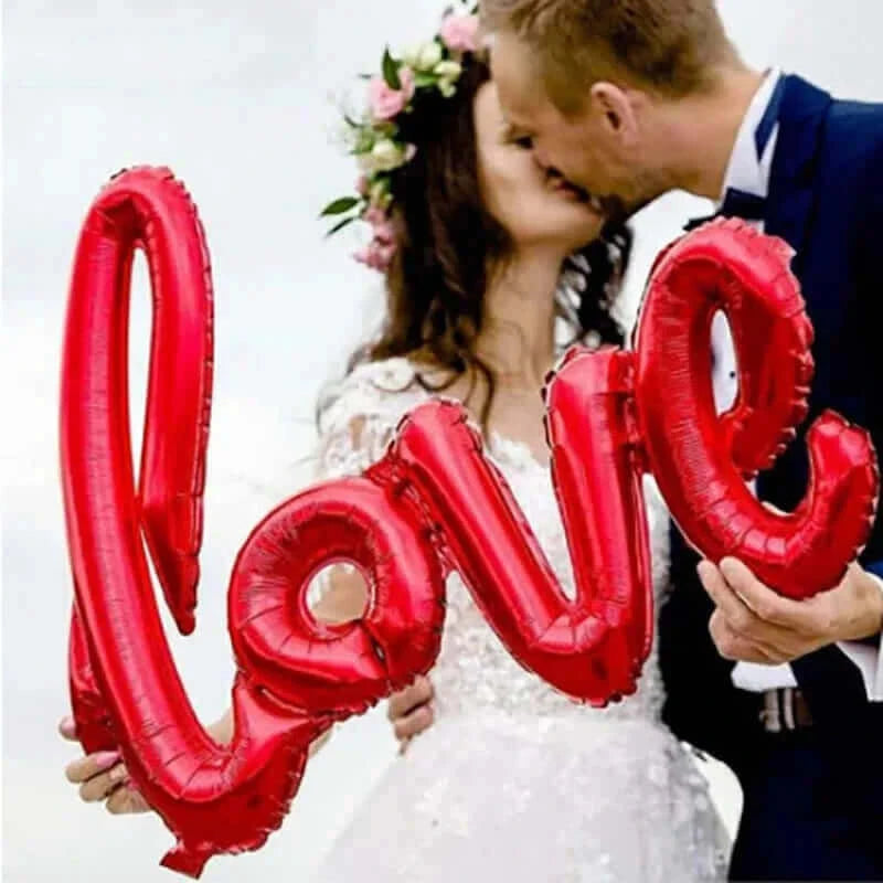 I Love You Kiss Me Lips Love Foil Balloon For Valentines Day Decoration Wedding Anniversary Inflatable Balloon Birthday Gifts