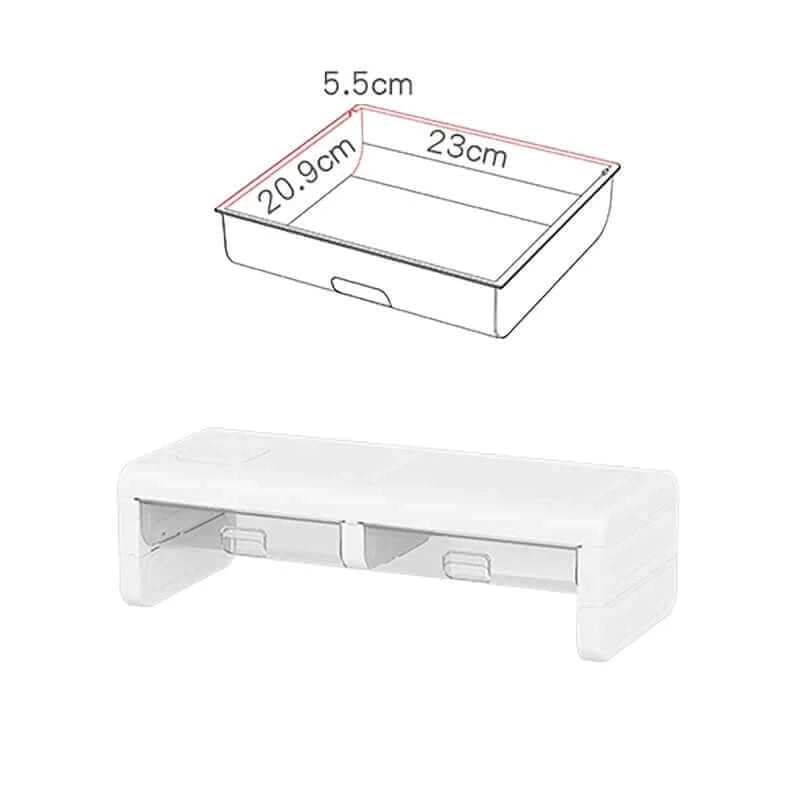 Desktop Computer Monitor Stand Raiser Multi-Function Storage Shelf 2