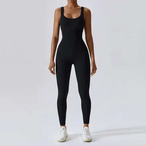 Spring Seamless One-Piece Yoga Suit Dance Belly Tightening Fitness