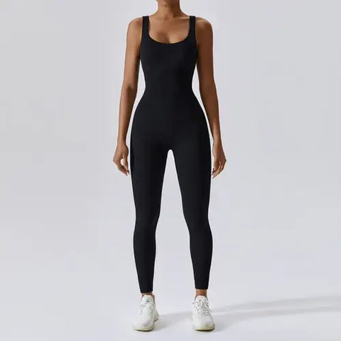 Spring Seamless One-Piece Yoga Suit Dance Belly Tightening Fitness.