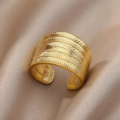 Stainless Steel Rings for Women Gold Color Never Fade Luxury Classic rings wedding couple rings Jewelry Free Shipping