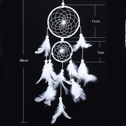 Dream Catcher Room Decor Feather Weaving Catching Up The Dream Angle Dreamcatcher Wind Chimes Indian Style Religious Mascot