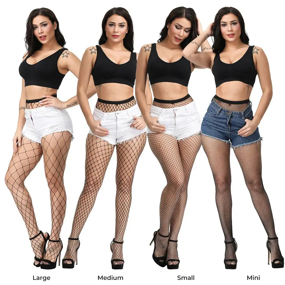 Coloured Fishnets 20 Colours 4 Different Grid Sizes Colorful Fishnet Tights Super Elastic Fishnet Stockings Women&