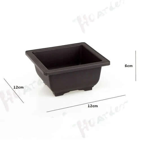 Training Pots With Tray Plastic Bonsai Plants Pot Square For Flower.