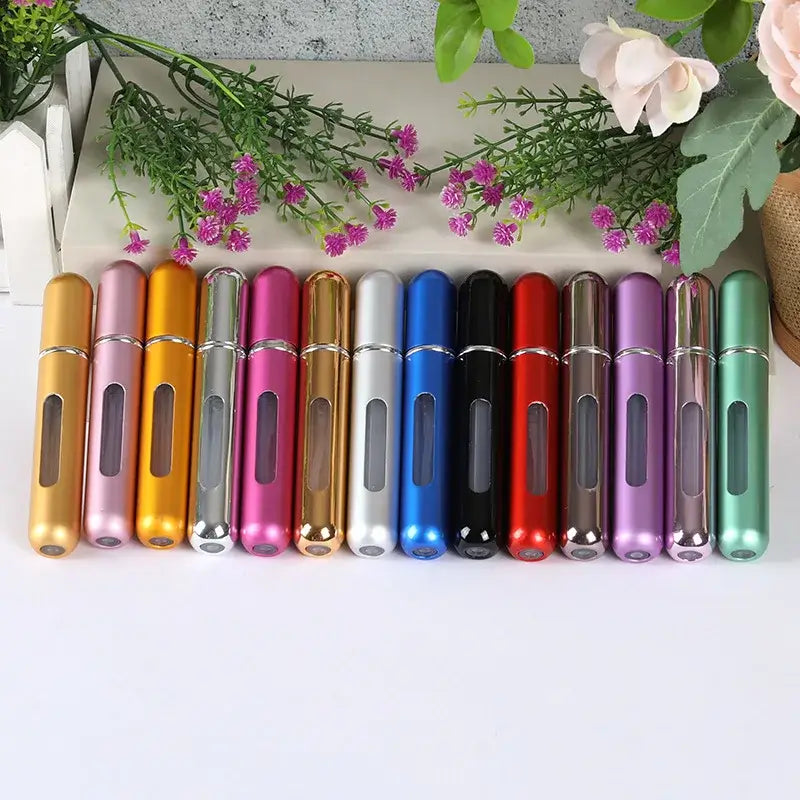 1/5Pcs 8/10ml Portable Mini Refillable Perfume Bottle With Spray Scent Pump Empty Cosmetic Containers Atomizer Bottle For Travel